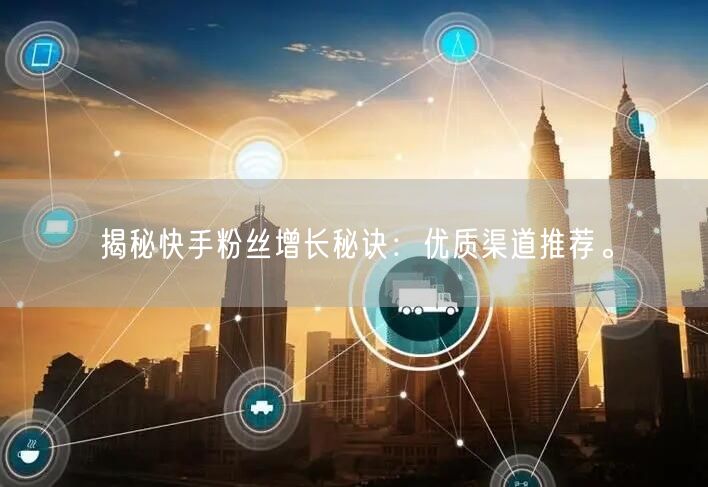 揭秘快手粉丝增长秘诀：优质渠道推荐。