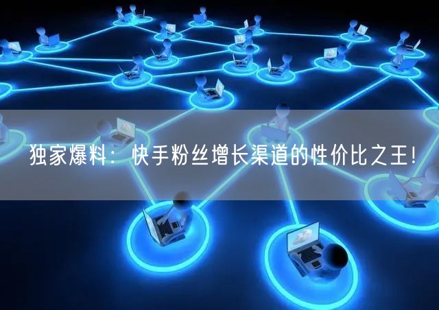 独家爆料：快手粉丝增长渠道的性价比之王！
